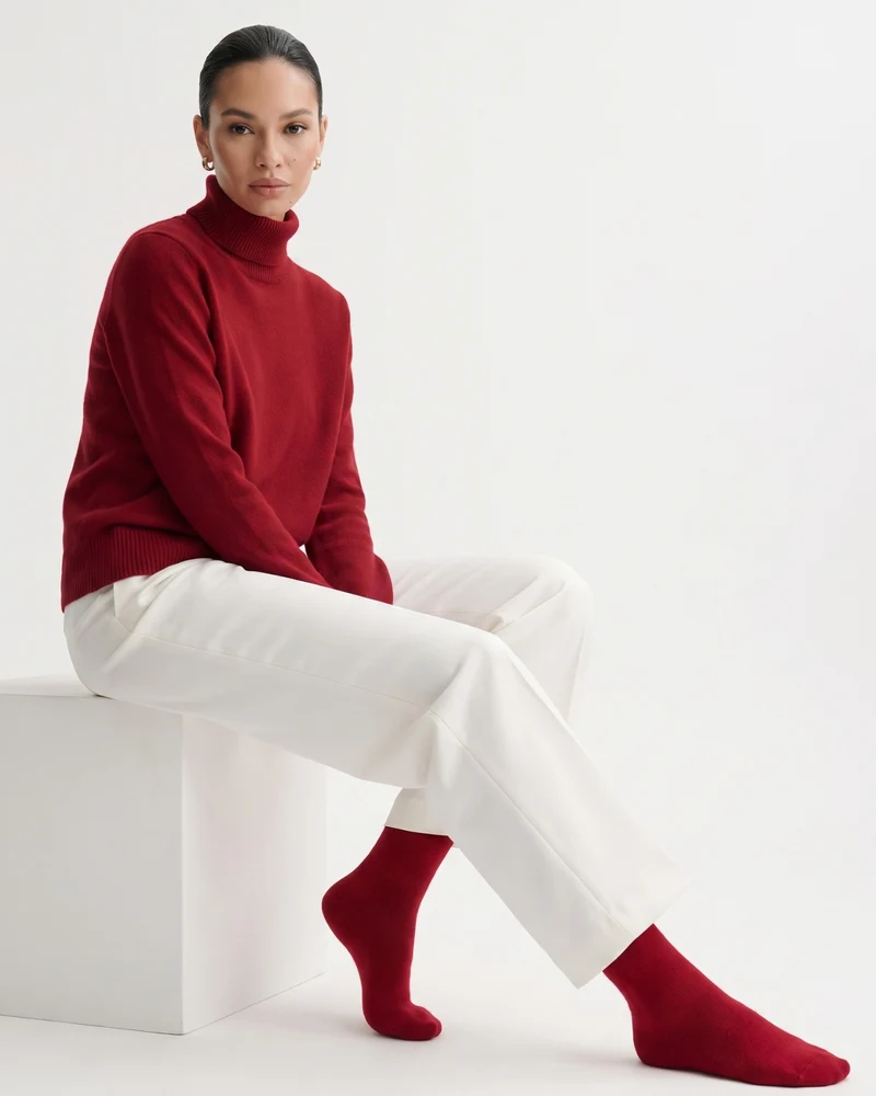 Cashmere Knit Socks Breathable