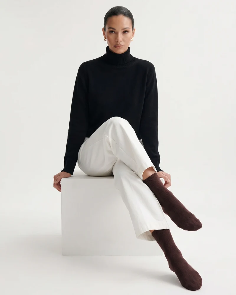 Cashmere Knit Socks Breathable