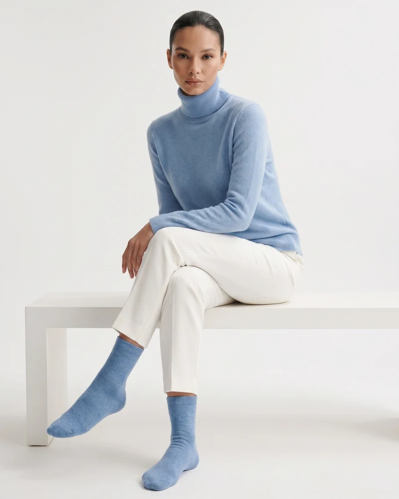 Cashmere Knit Socks Breathable