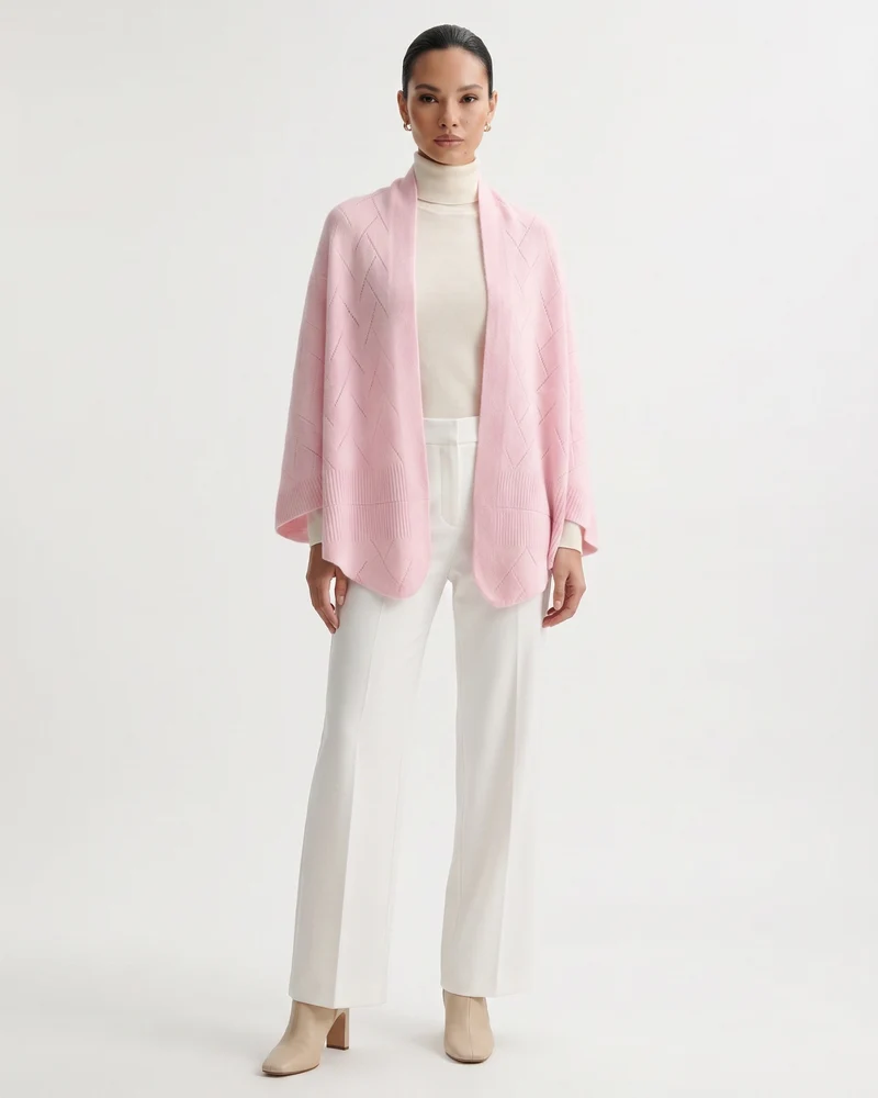 Mia Cashmere Quilted Shawl