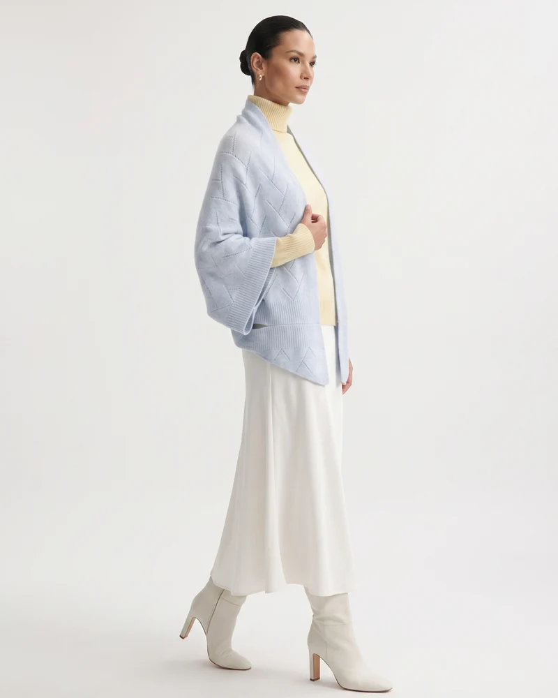 Mia Cashmere Quilted Shawl
