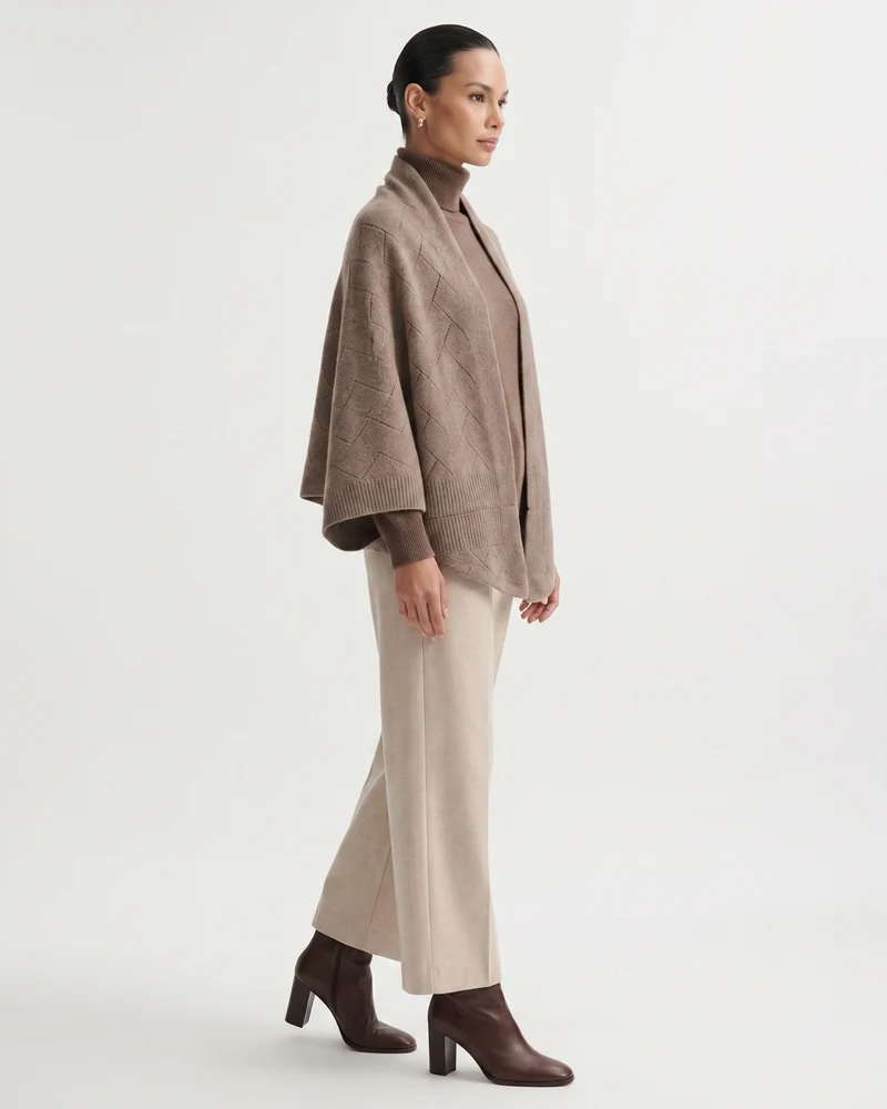 Mia Cashmere Quilted Shawl
