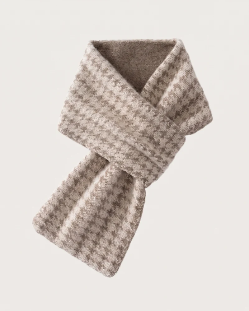 Cashmere Houndstooth Scarf