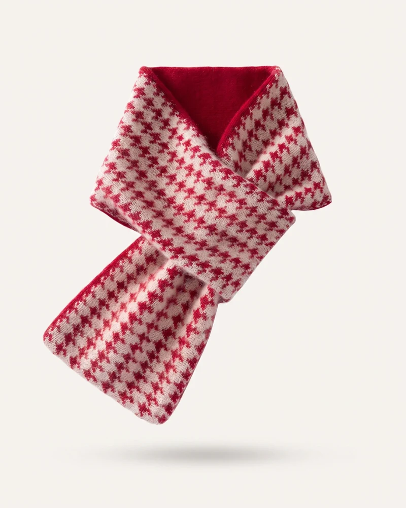 Cashmere Houndstooth Scarf