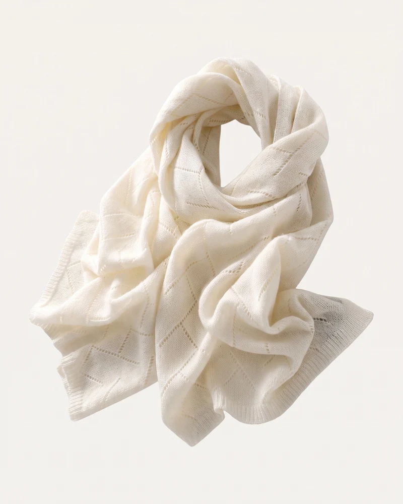 Pure Cashmere Herringbone Scarf