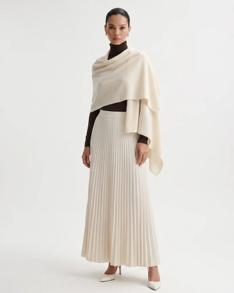 Dina Cashmere Knit Shawl