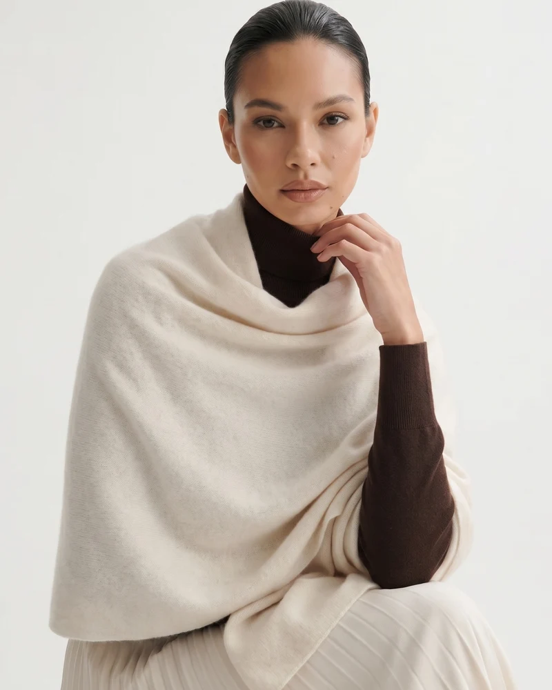 Dina Cashmere Knit Shawl