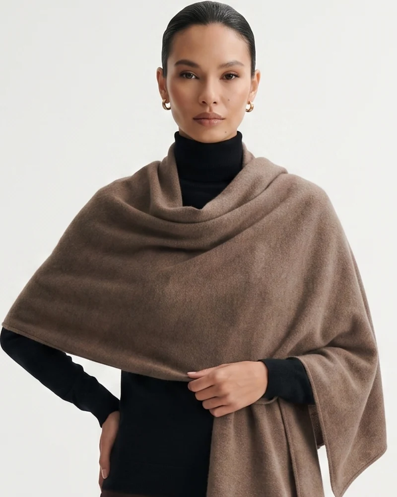 Dina Cashmere Knit Shawl