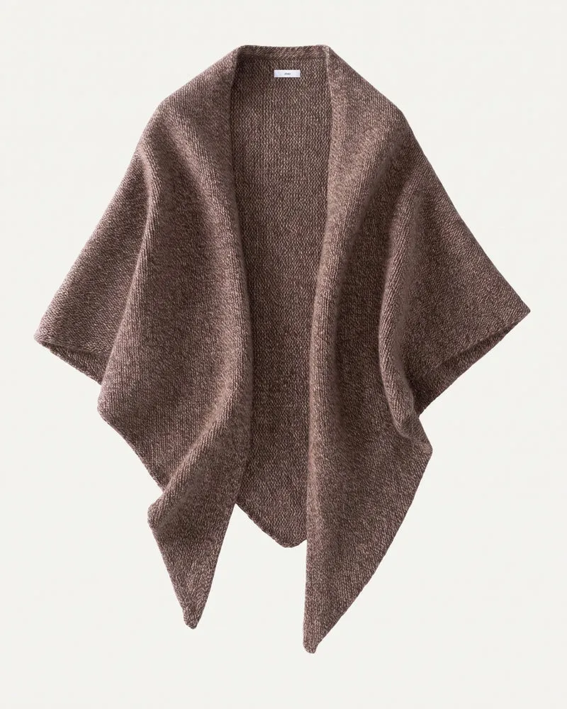 Kira Cashmere Thickened Knit Triangle Shawl