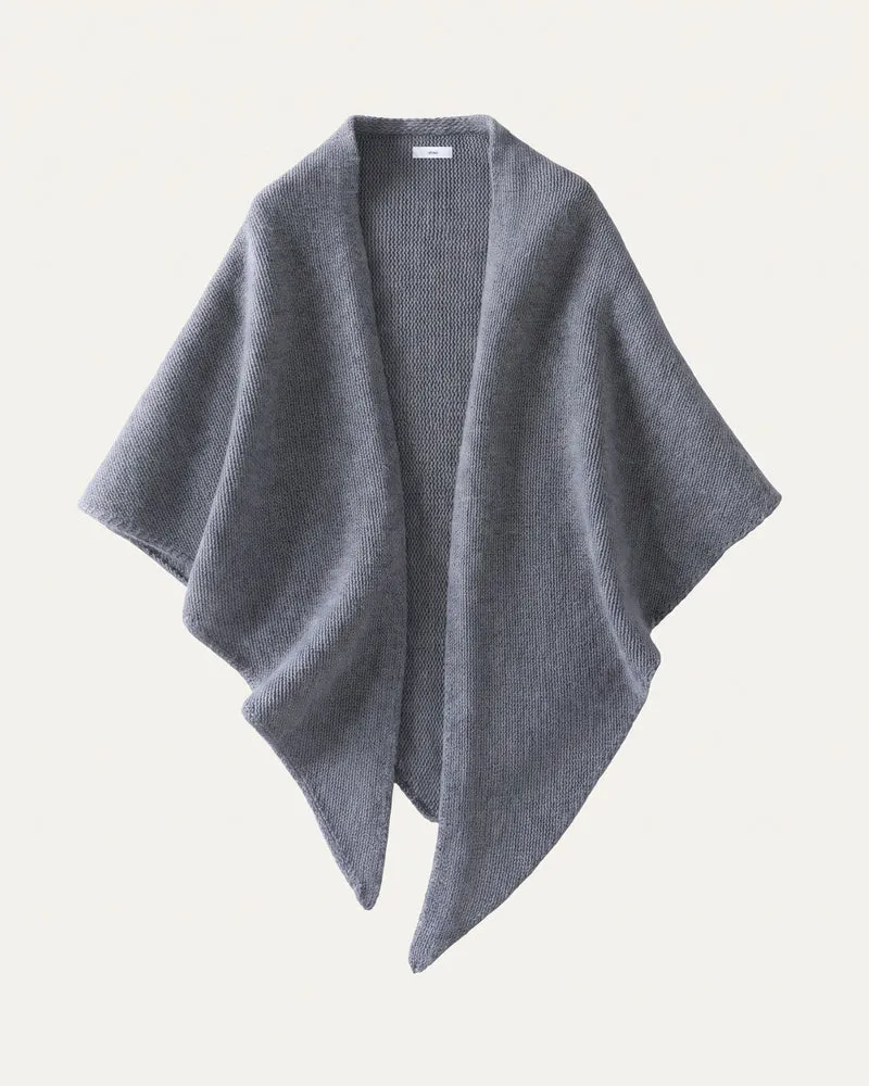 Kira Cashmere Thickened Knit Triangle Shawl