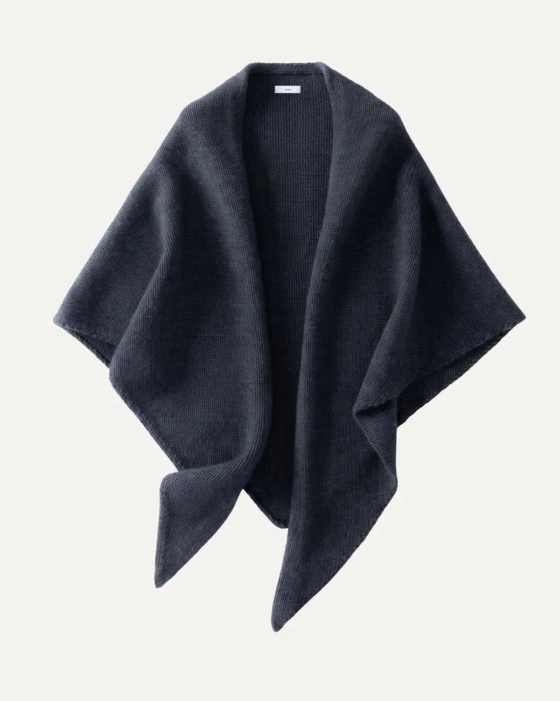 Kira Cashmere Thickened Knit Triangle Shawl