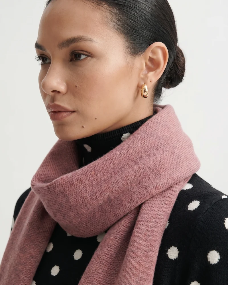 NY Cashmere Scarf Knitted