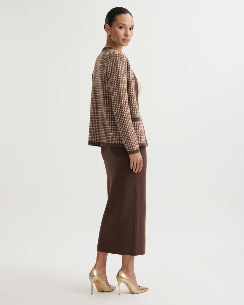 Vintage Knitted Wool & Cashmere Cardigan
