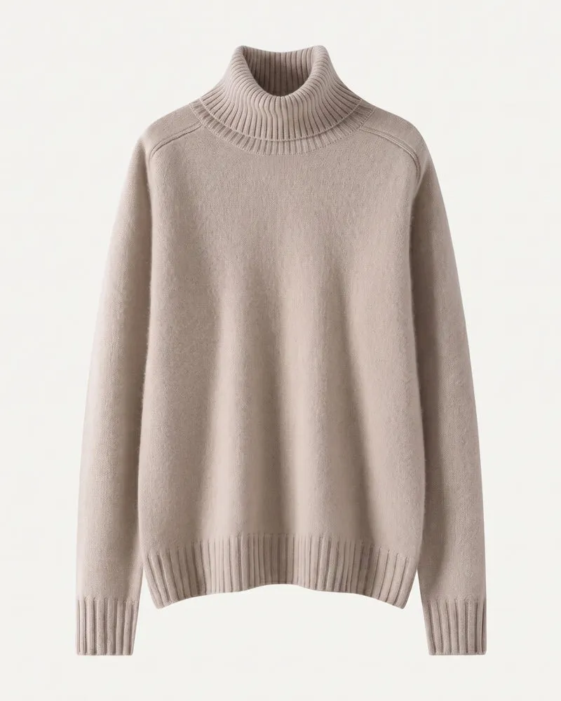 Hannah High Lapel Cashmere Sweaters