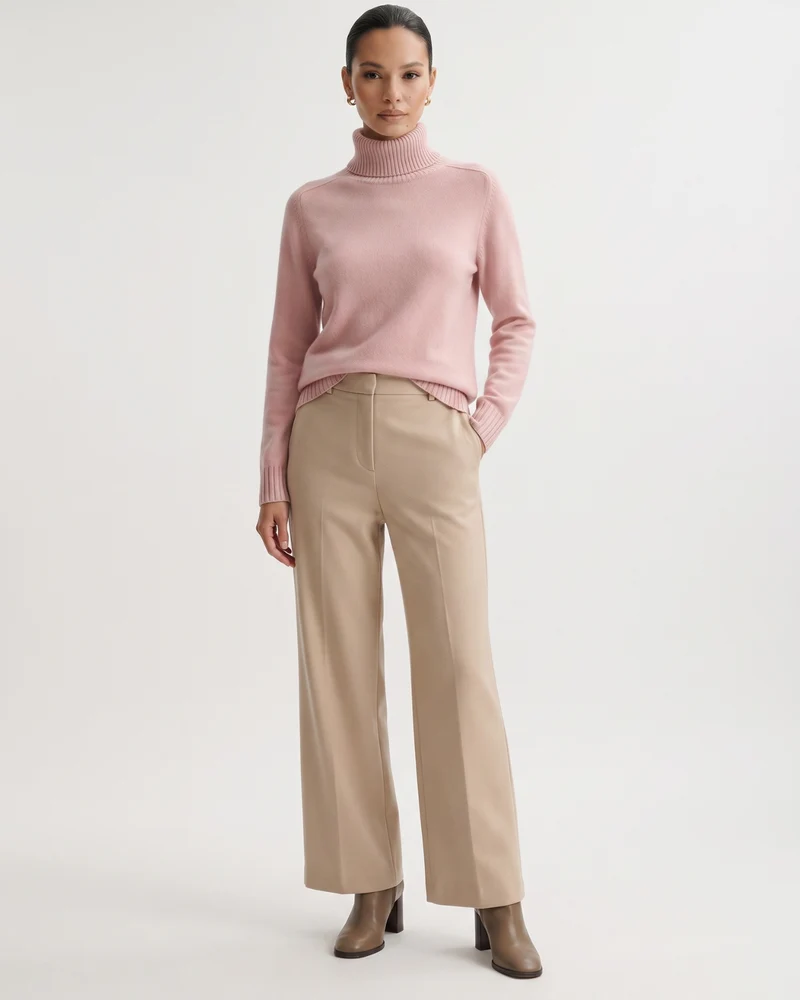 Hannah High Lapel Cashmere Sweaters