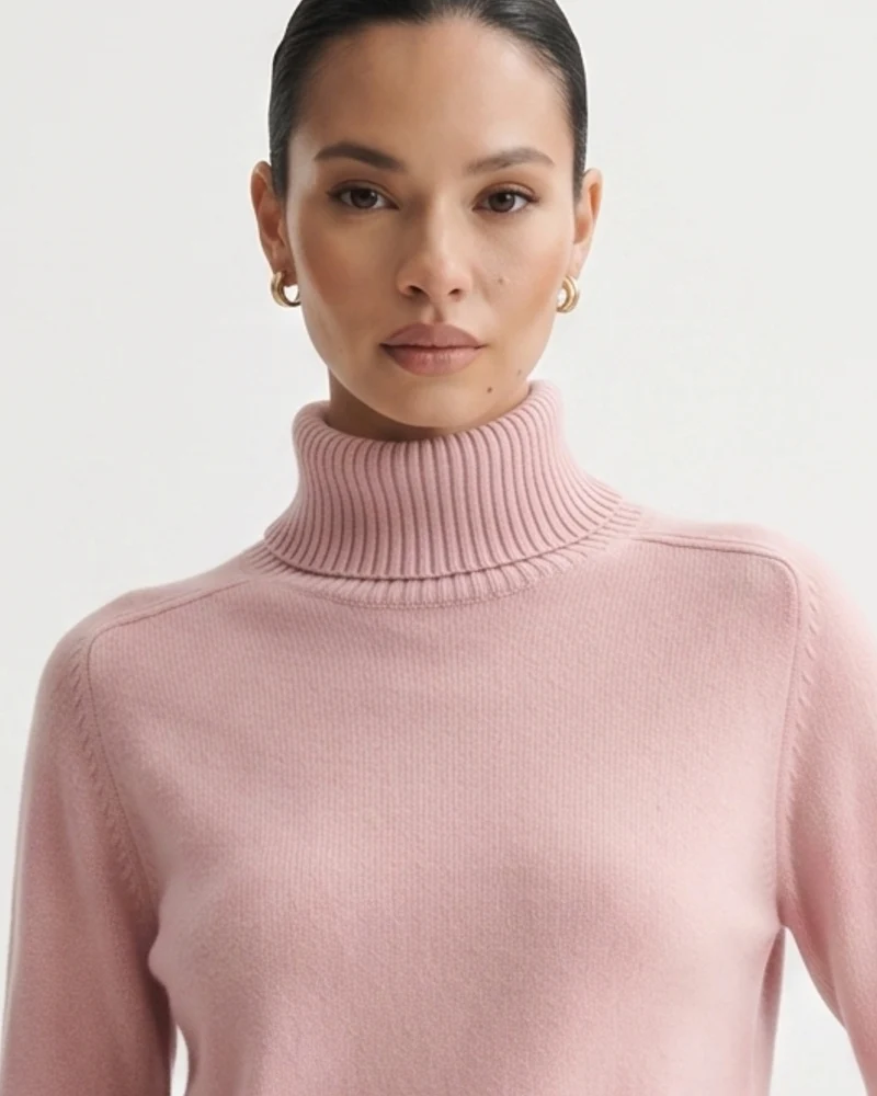 Hannah High Lapel Cashmere Sweaters