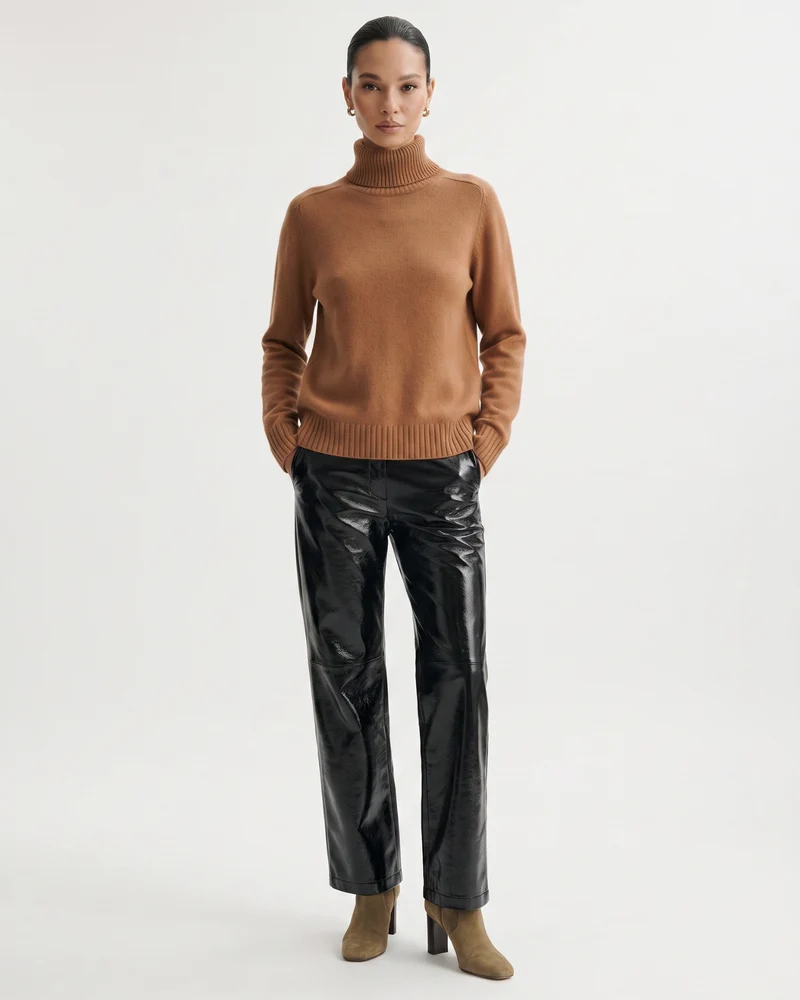 Hannah High Lapel Cashmere Sweaters