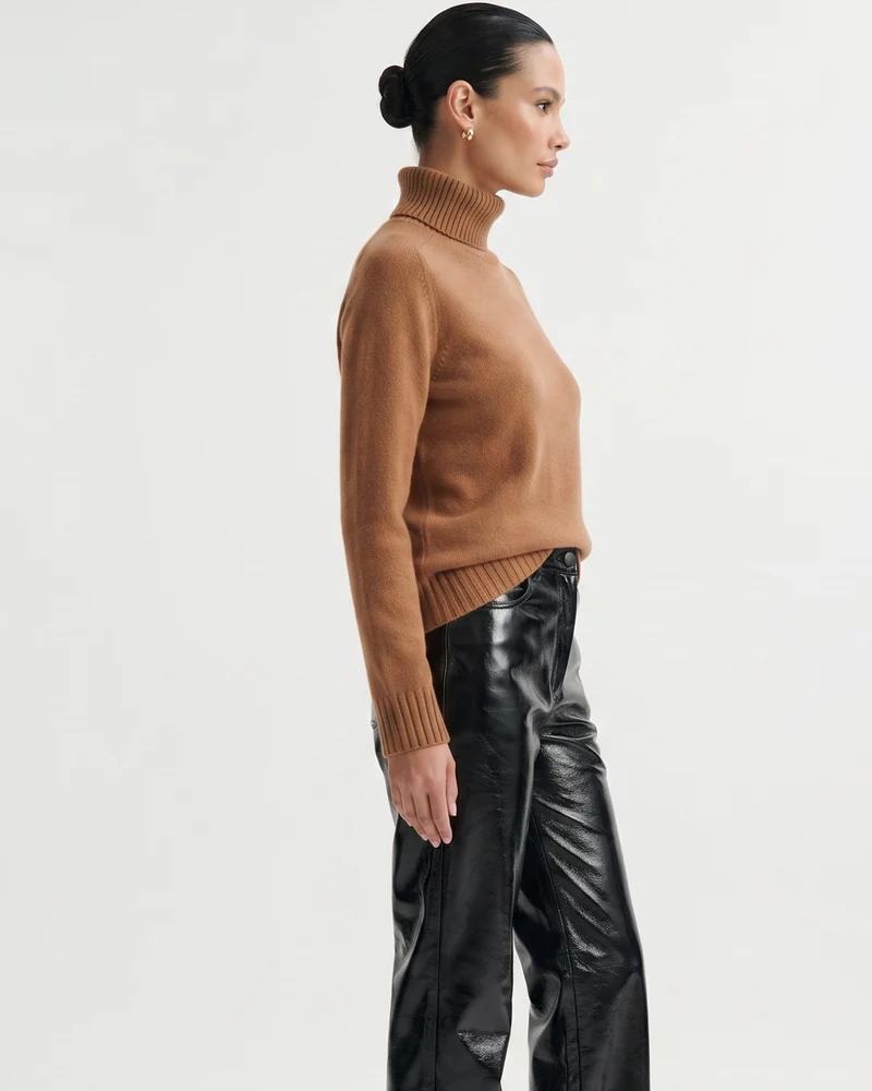 Hannah High Lapel Cashmere Sweaters