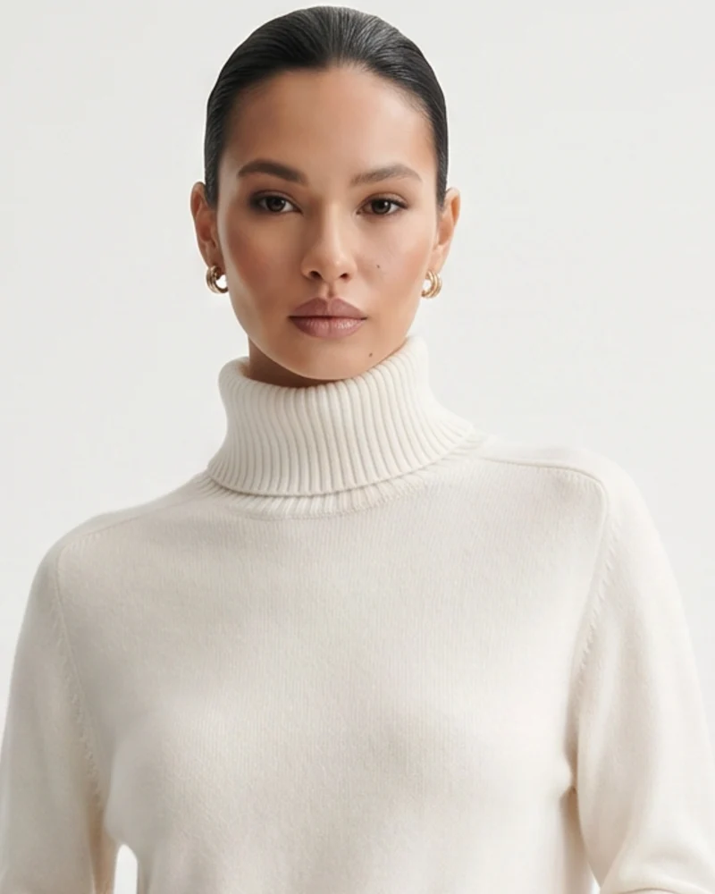 Hannah High Lapel Cashmere Sweaters