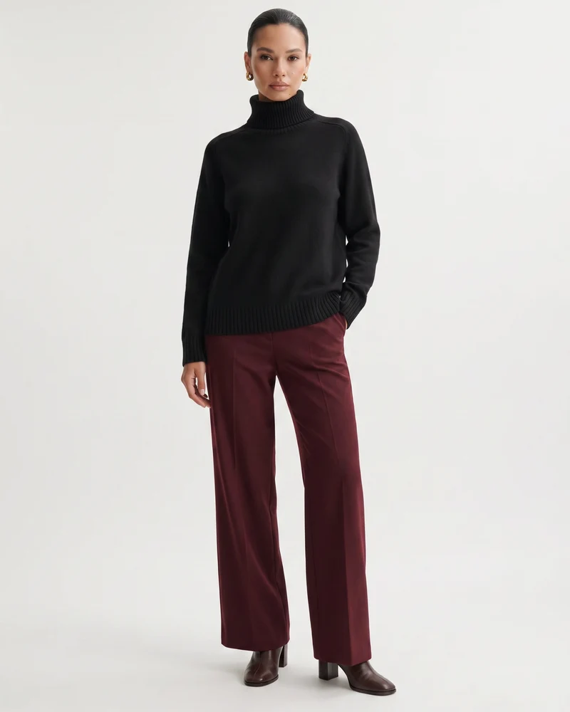 Hannah High Lapel Cashmere Sweaters