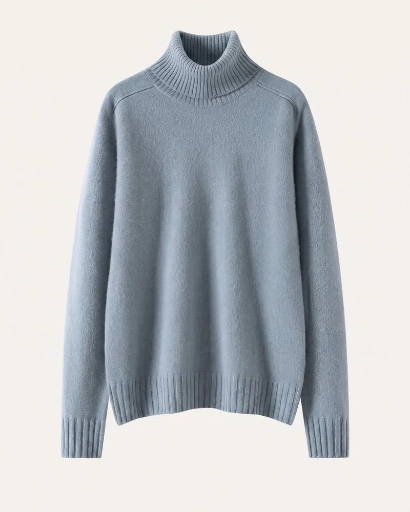 Hannah High Lapel Cashmere Sweater