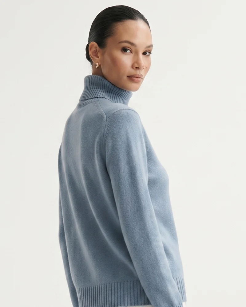 Hannah High Lapel Cashmere Sweater