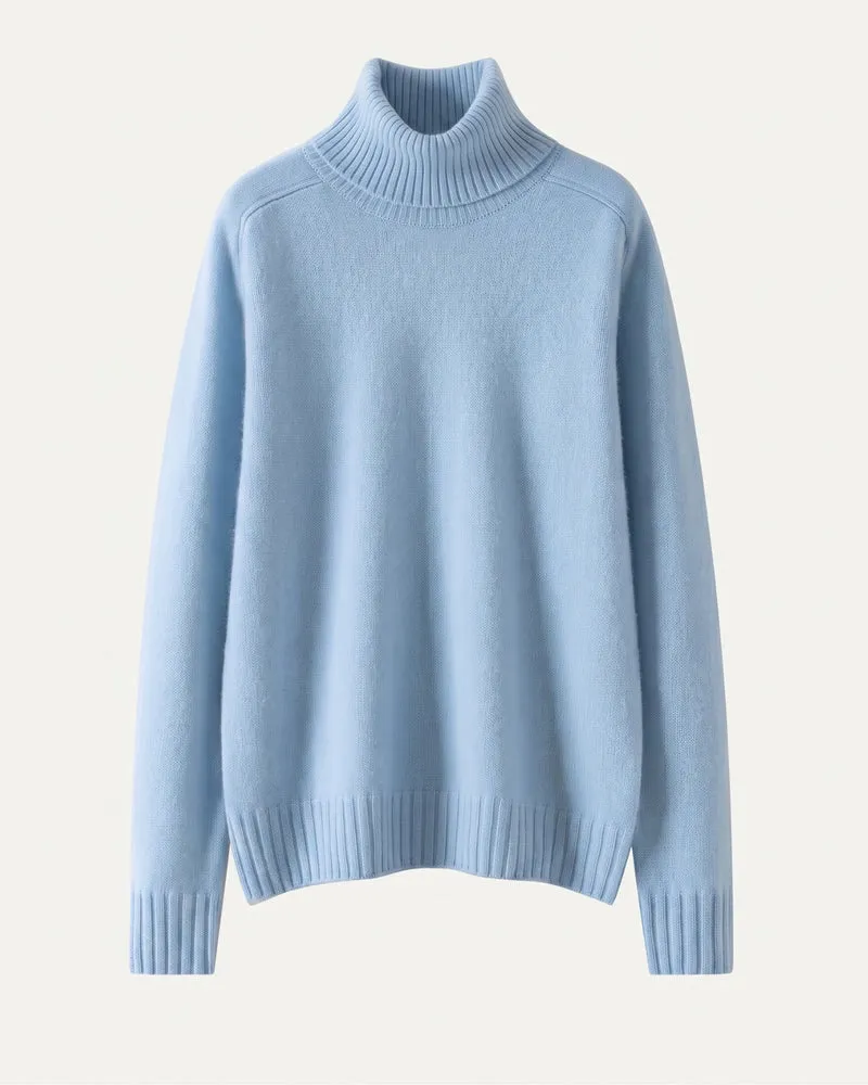 Hannah High Lapel Cashmere Sweater