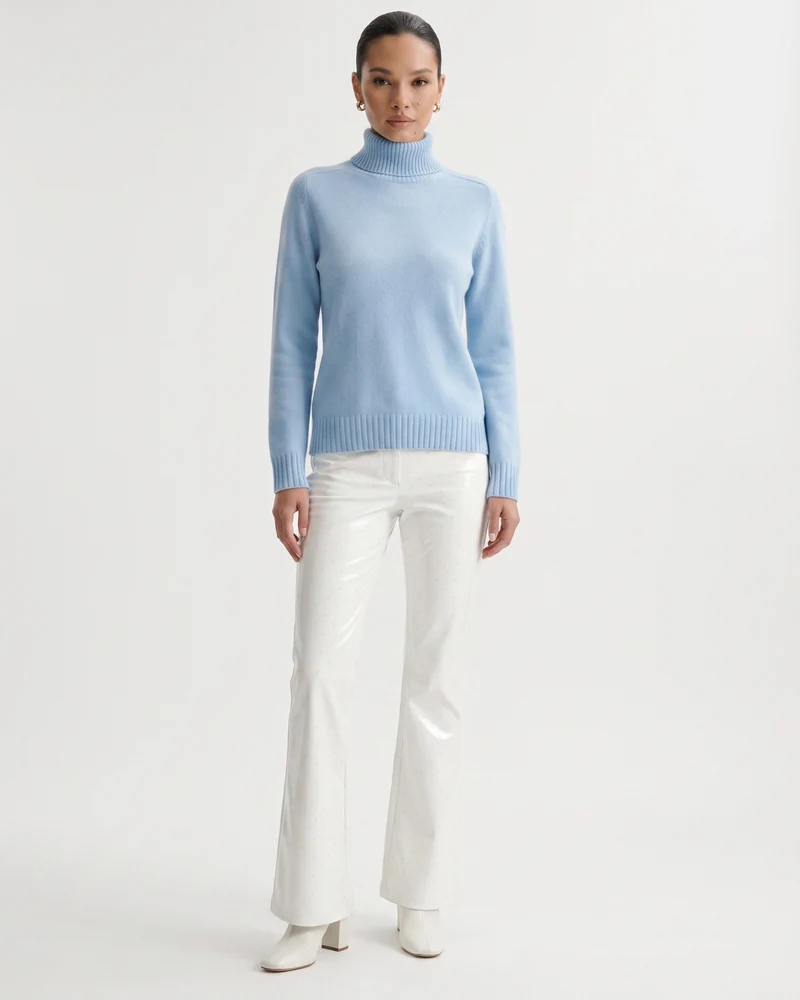 Hannah High Lapel Cashmere Sweater