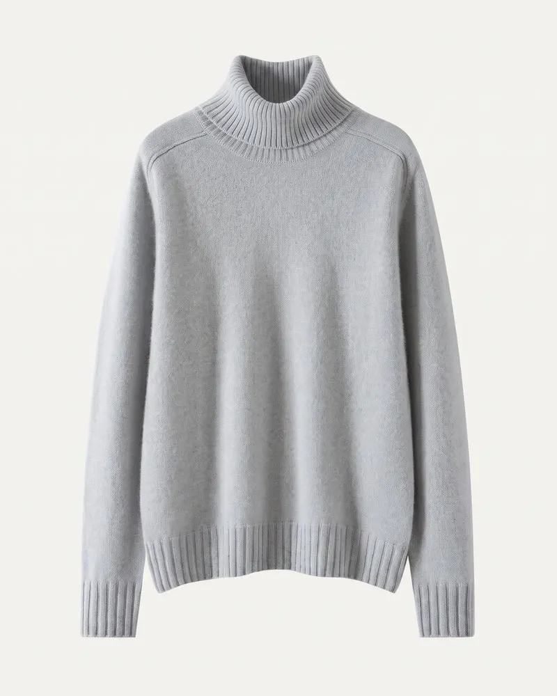 Hannah High Lapel Cashmere Sweater
