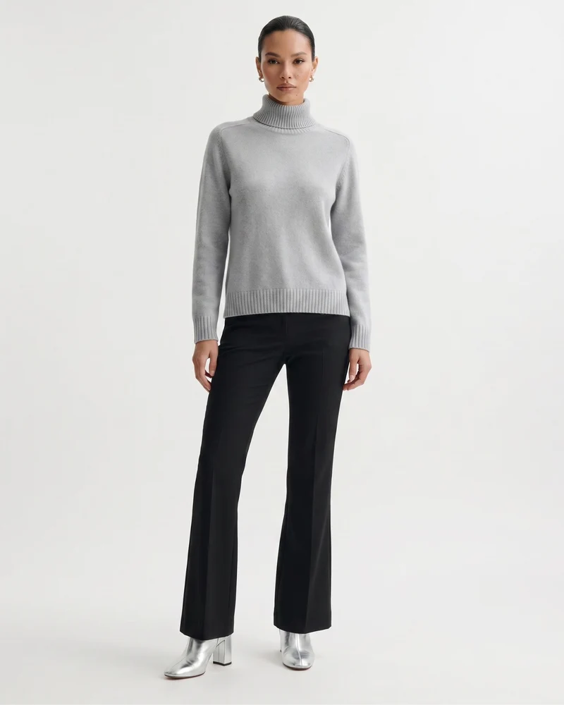 Hannah High Lapel Cashmere Sweater