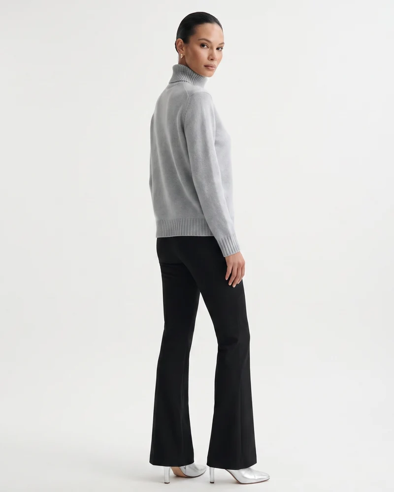Hannah High Lapel Cashmere Sweater