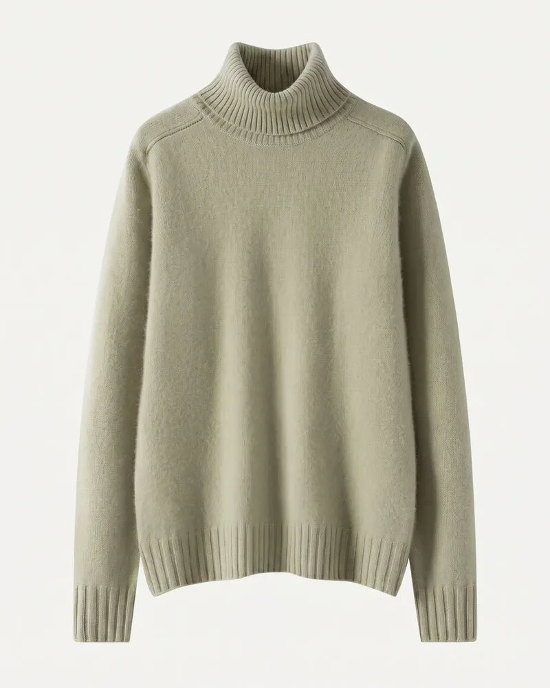 Hannah High Lapel Cashmere Sweater