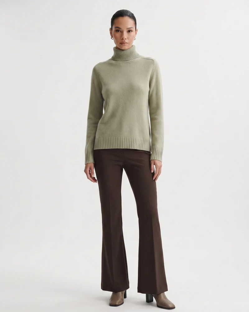 Hannah High Lapel Cashmere Sweater