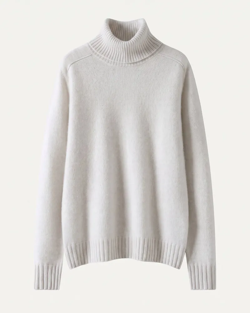 Hannah High Lapel Cashmere Sweater