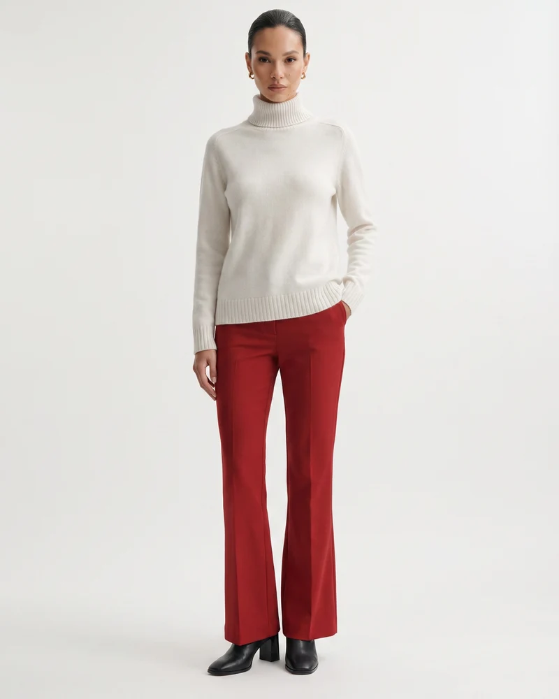 Hannah High Lapel Cashmere Sweater