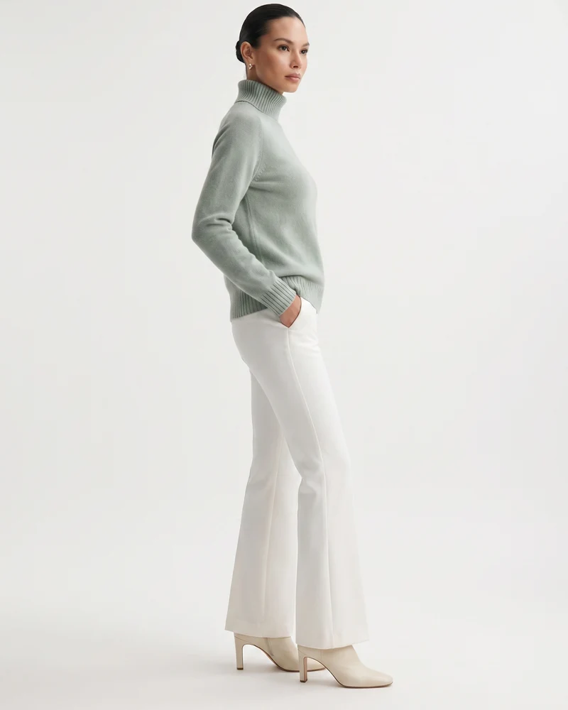 Hannah High Lapel Cashmere Sweater