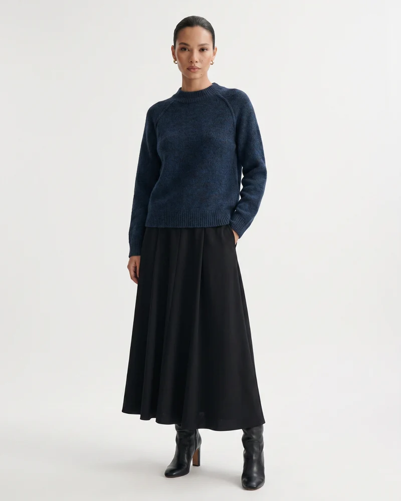 Lia Cashmere & Mulberry Silk Sweater