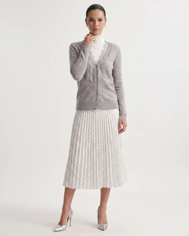 Rihanna Lace Cashmere Cardigan