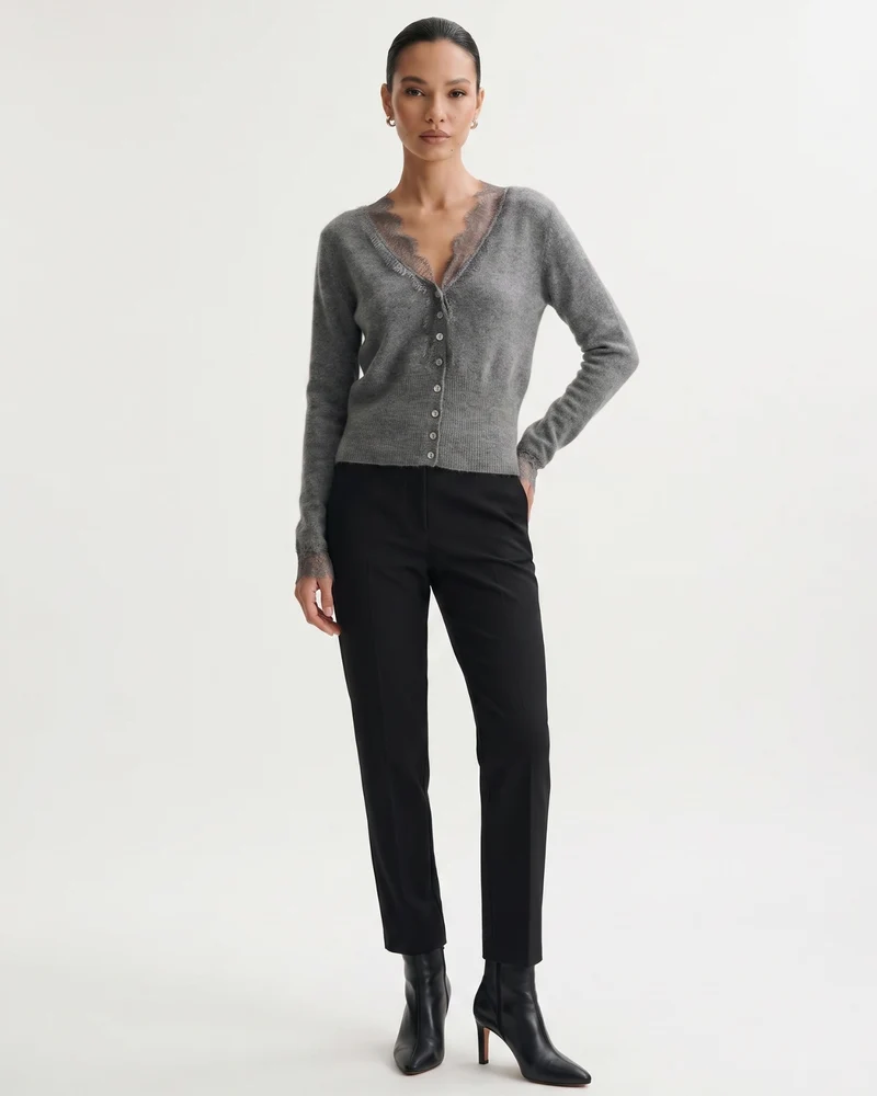 Rihanna Lace Cashmere Cardigan