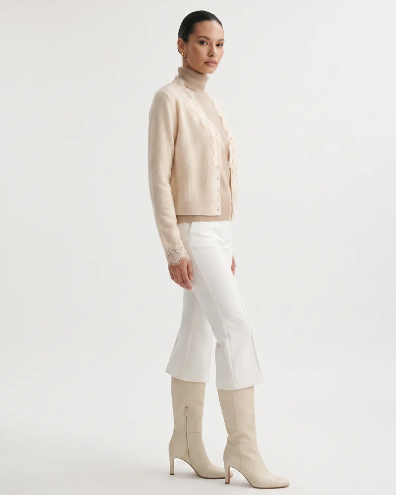 Rihanna Lace Cashmere Cardigan