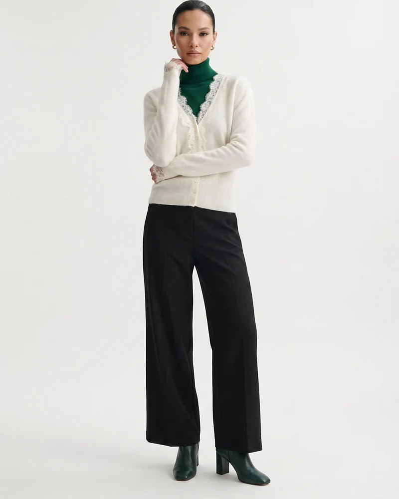 Rihanna Lace Cashmere Cardigan