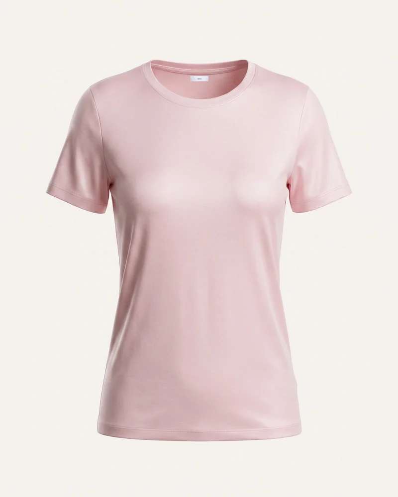 High-end Mercerized Cotton Woman Round Neck T-Shirt