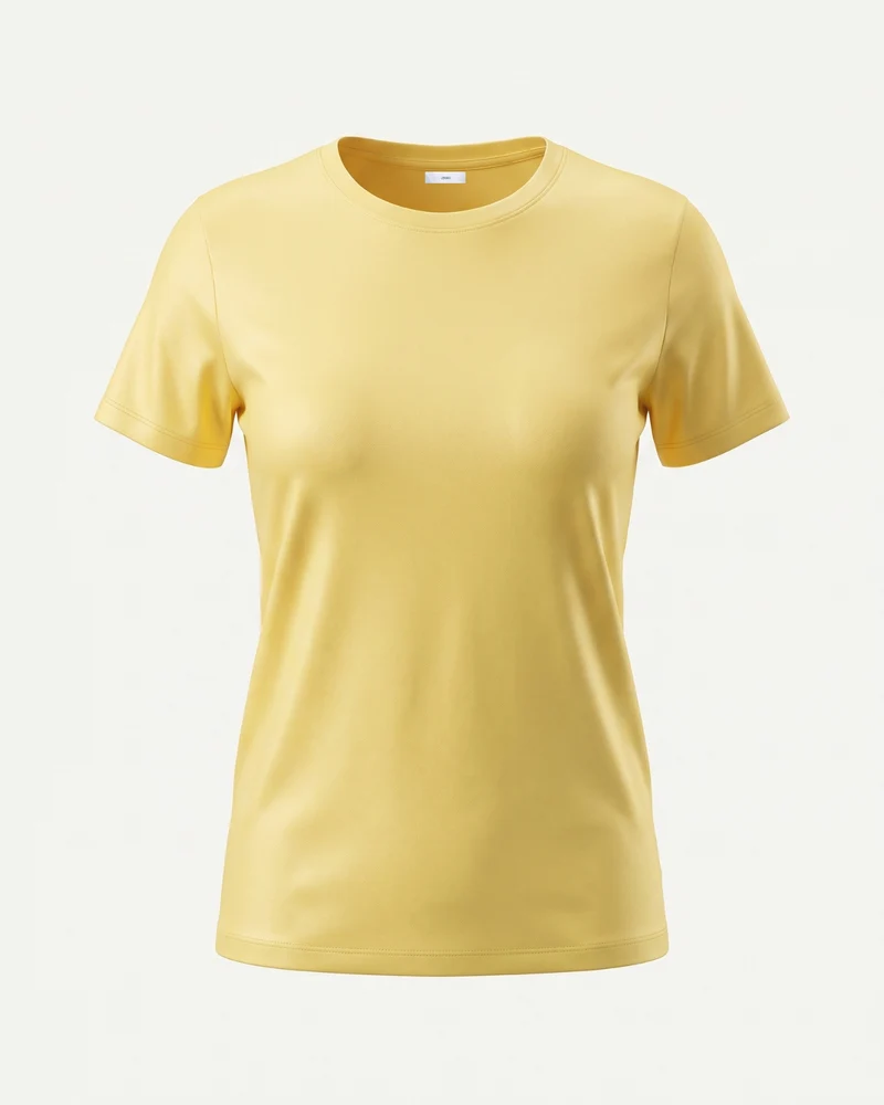 High-end Mercerized Cotton Woman Round Neck T-Shirt