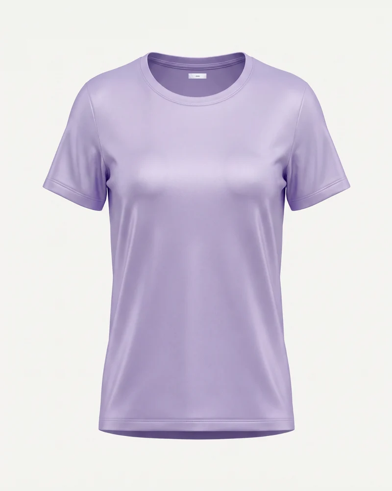 High-end Mercerized Cotton Woman Round Neck T-Shirt