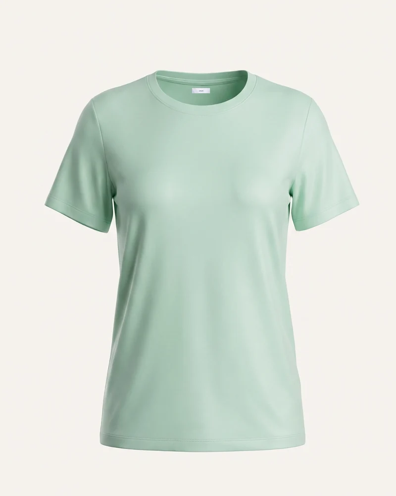 High-end Mercerized Cotton Woman Round Neck T-Shirt