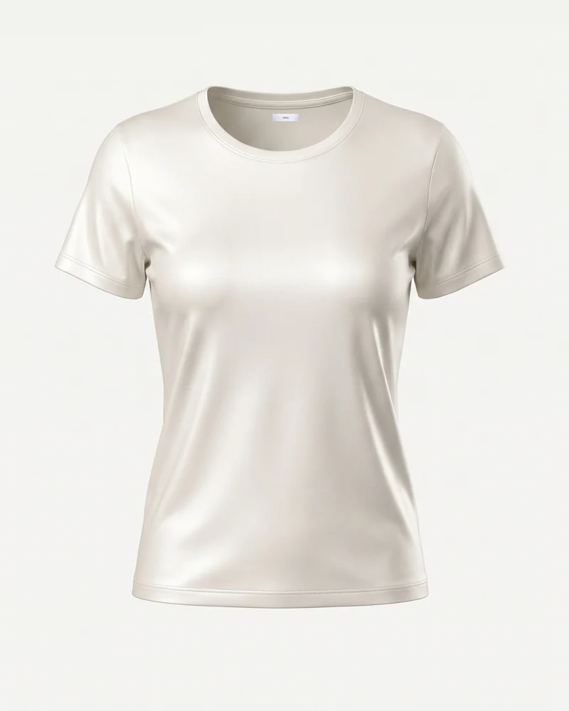 High-end Mercerized Cotton Woman Round Neck T-Shirt