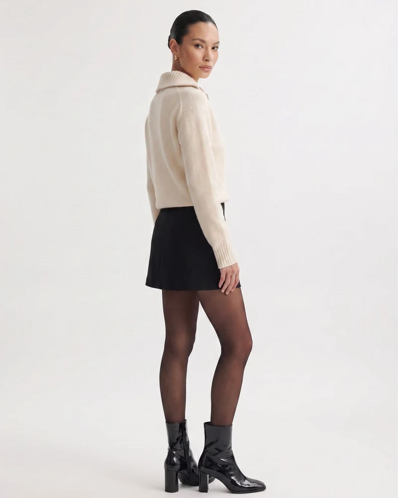 Georgina Zipper Cashmere Sweater