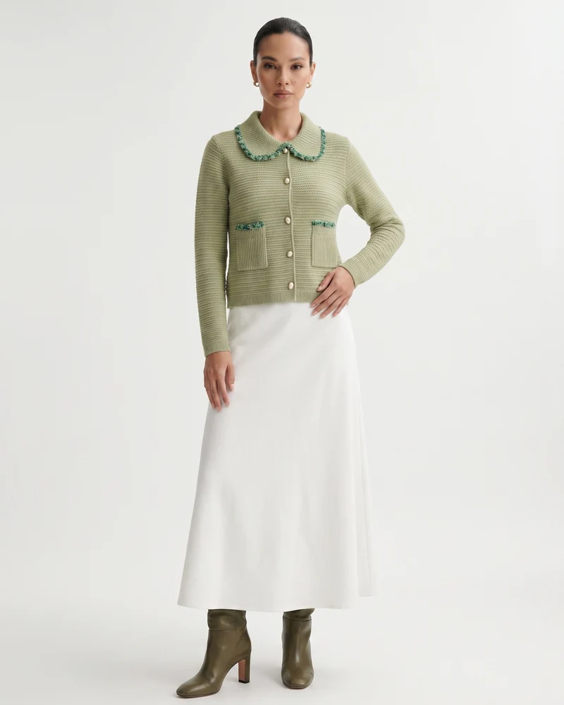 St Moritz Limited Edition Cashmere Knitted Cardigan Sweater