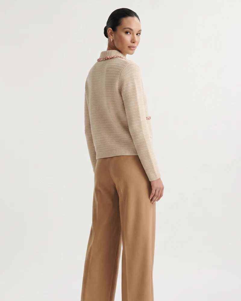St Moritz Limited Edition Cashmere Knitted Cardigan Sweater