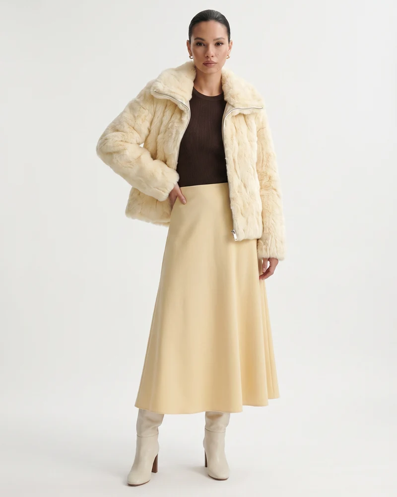 Cindy Thickened Fur Coat Short Turn-Down Collar Jacket